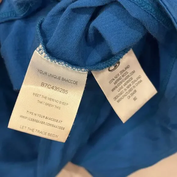 Icebreaker Superfine Ultralite Pure Marino Wool Womens Short Sleeve Shirt Large - Picture 5 of 8